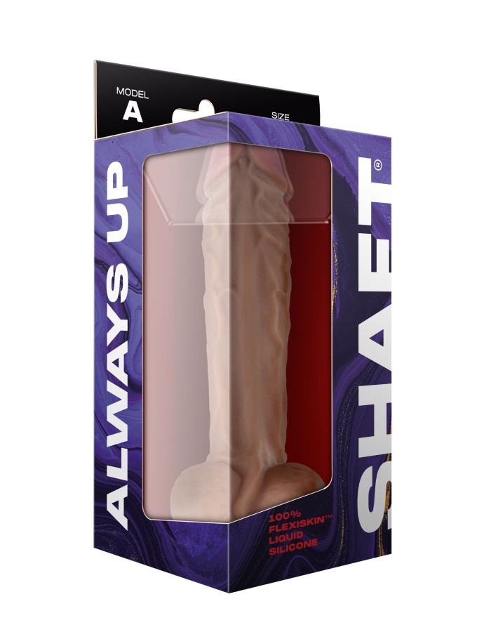 Shaft - Model a 10.5 Inch Liquid Silicone Dong  With Balls - Pine