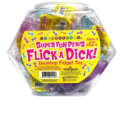 Flick a Dick - Desktop Fidget Toy - Display of 24