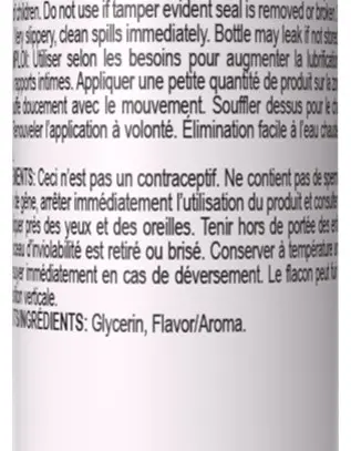 Wet Warming Fun Flavors - Black Cherry - 4 in 1 Lubricant 1 Oz