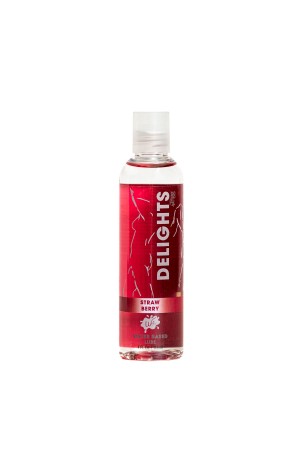 Delights Water Based - Strawberry - Flavored Lube  4 Oz