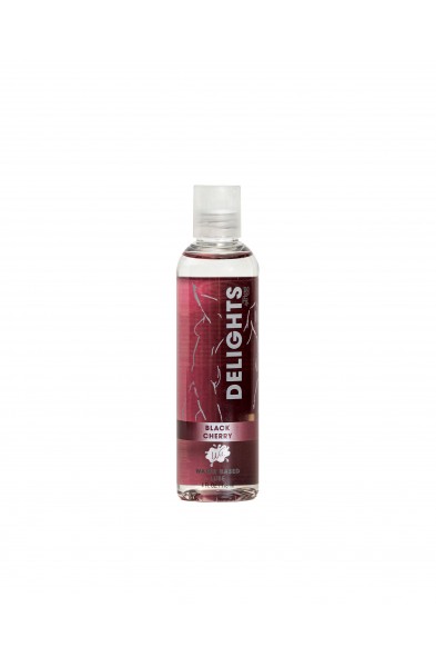 Delight Water Based - Black Cherry - Flavored Lube 4 Oz