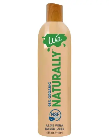 Wet 95% Organic Naturally - Aloe Based Lubricant 4 Oz