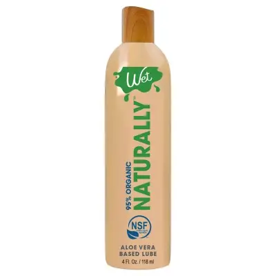 Wet 95% Organic Naturally - Aloe Based Lubricant 4 Oz