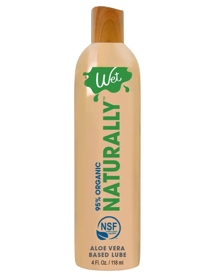 Wet 95% Organic Naturally - Aloe Based Lubricant 4 Oz