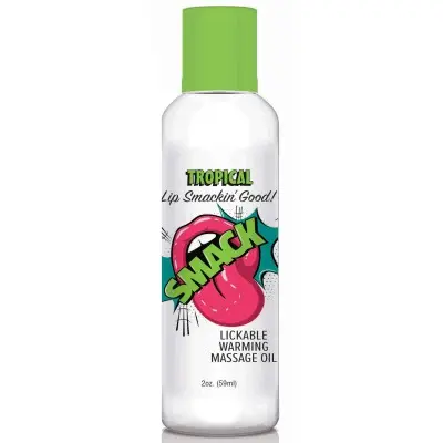 Smack Warming and Lickable Massage Oil - Tropical 2 Oz