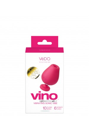 Vino Rechargeable Vibrating Sonic Vibe - Pink