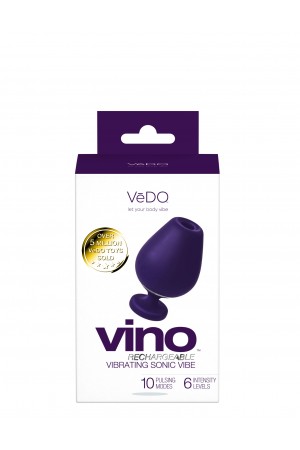 Vino Rechargeable Vibrating Sonic Vibe - Purple