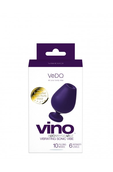 Vino Rechargeable Vibrating Sonic Vibe - Purple