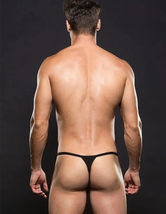 Microfiber Magnetic G-String - Small/medium -  Black