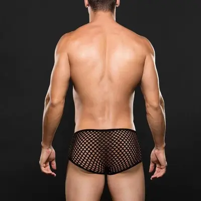 Modern Fishnet Trunk - Medium/large - Black