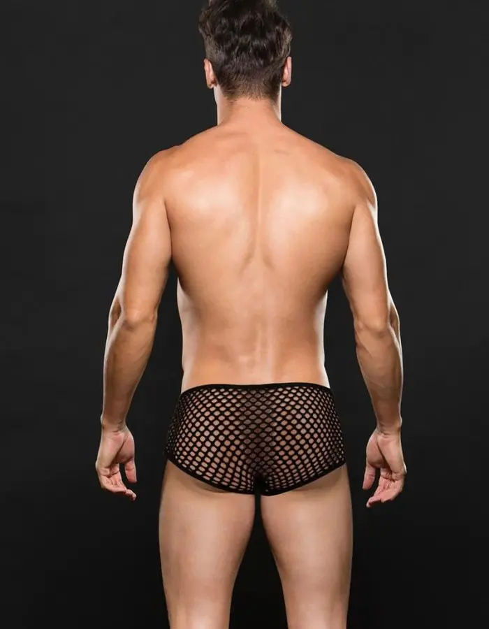 Modern Fishnet Trunk - Medium/large - Black
