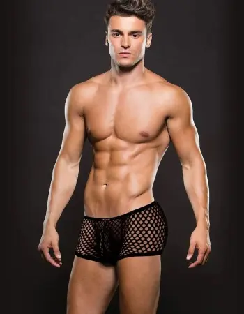 Modern Fishnet Trunk - Small/medium - Black