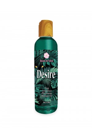 Desire Pheromone Massage Oil 4 Oz - Pink  Grapefruit