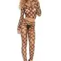 2 Piece Diamond Net Cami Top Set  - One Size - Black