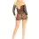 Seamless Heart Net Mini Dress - One Size - Black