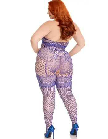 All About You Bodystocking - 1x/2x - Blue