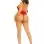 Keyhole Crossover Halter Teddy O/s - Red