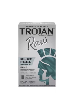 Trojan Raw Non-Latex 10 Pack