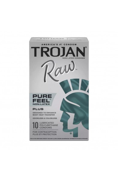 Trojan Raw Non-Latex 10 Pack