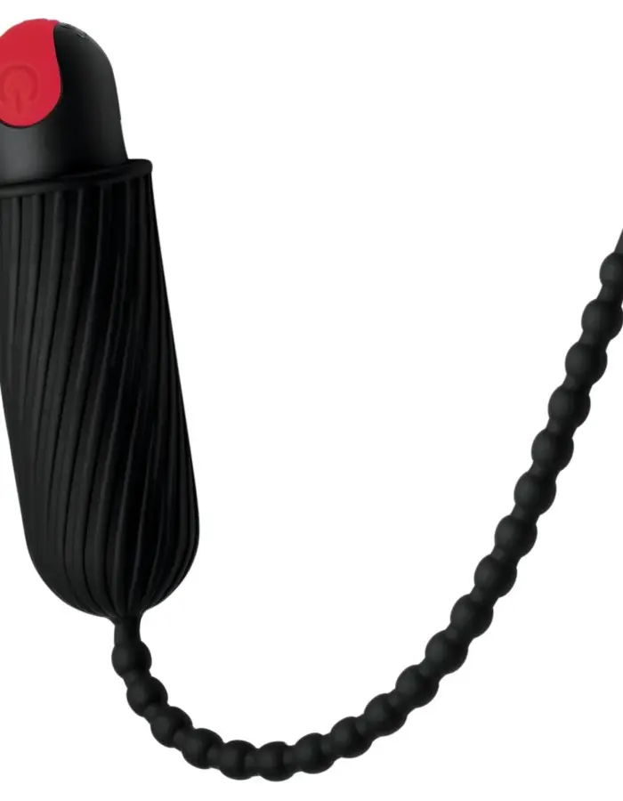 28x Dark Chain Rechargeable Remote Silicone Sound - Black