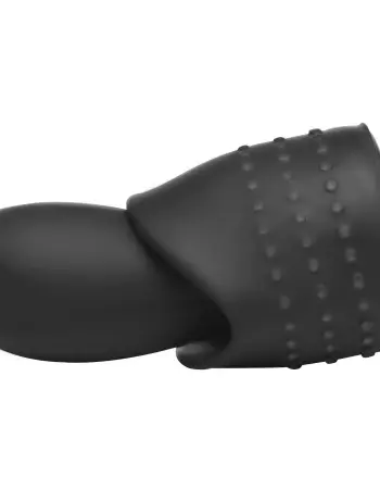 10x Vibrating Penis Head Teaser With Urethral Sounds - Black