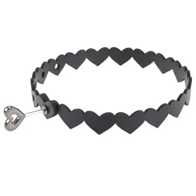 Heart Day Collar - Black