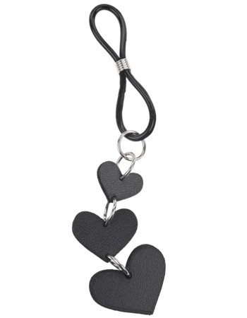 Heart Nipple Ties - Black