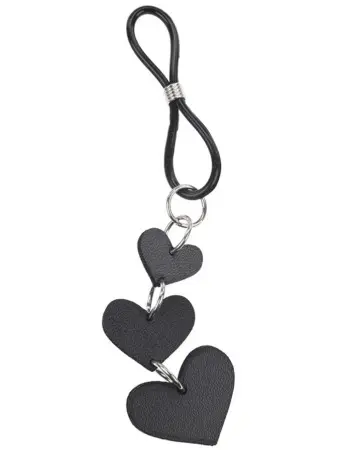 Heart Nipple Ties - Black