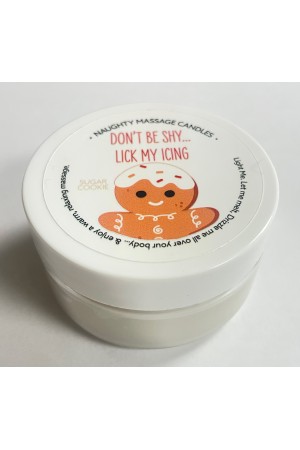 Don't Be Shy Lick My Icing Massage Candle - Sugar  Cookie 1.7 Oz