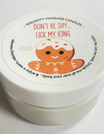 Don't Be Shy Lick My Icing Massage Candle - Sugar Cookie 1.7 Oz