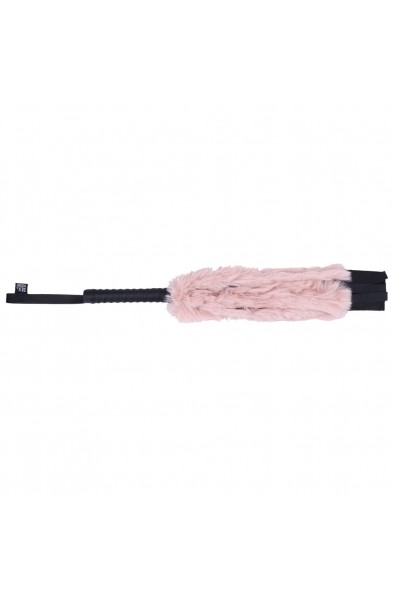 Brat Faux Fur Flogger - Pink/black