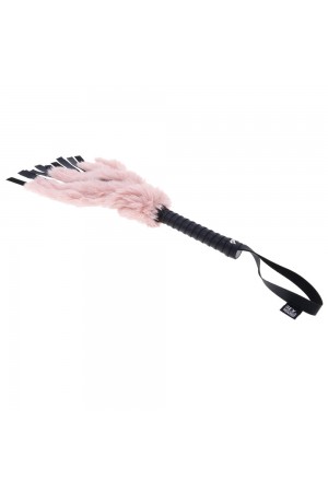 Brat Faux Fur Flogger - Pink/black