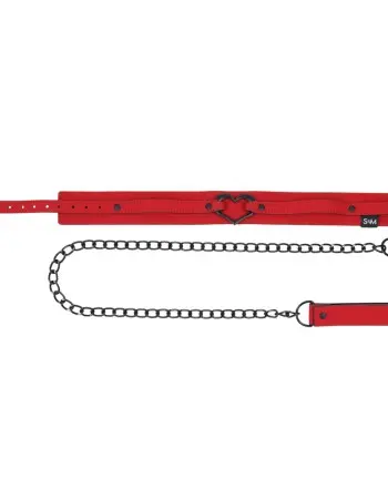 Amor Collar and Leash - Red