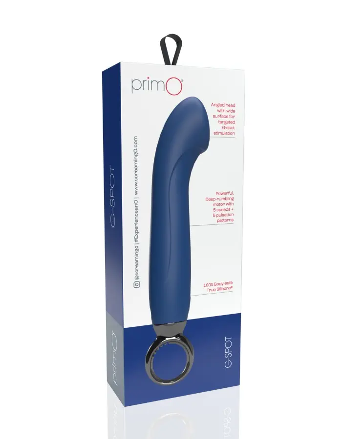 Primo G-Spot Rechargeable Vibrator - Blueberry