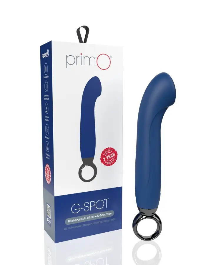 Primo G-Spot Rechargeable Vibrator - Blueberry