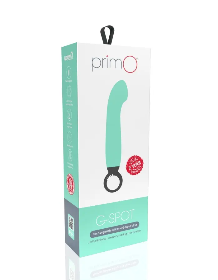 Primo G-Spot Rechargeable Vibrator - Kiwi
