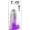 King Cock Clear 7 Inch With Balls - Purple