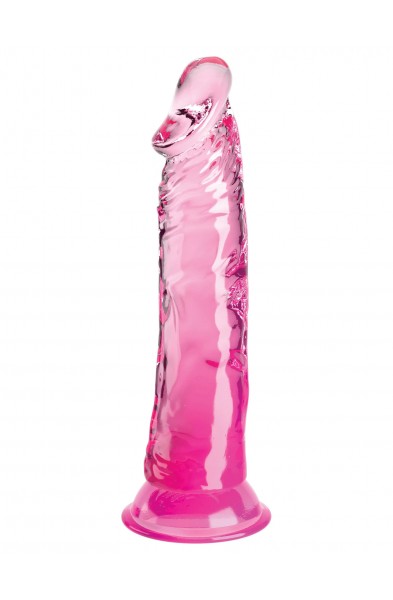 King Cock Clear 8 Inch - Pink