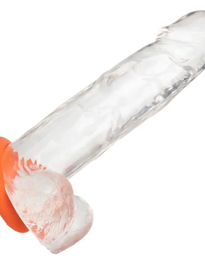 Alpha Liquid Silicone Prolong Large Ring - Orange
