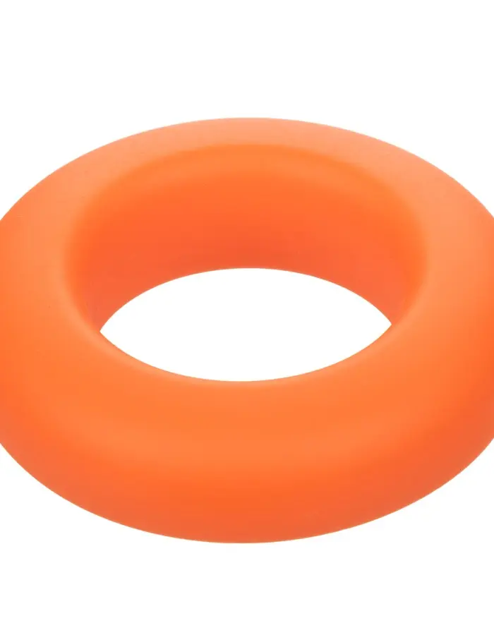 Alpha Liquid Silicone Prolong Large Ring - Orange