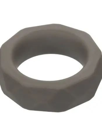 Alpha Liquid Silicone Prolong Prismatic Ring - Gray