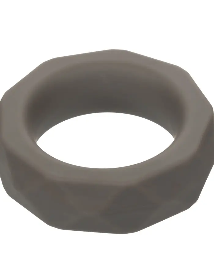 Alpha Liquid Silicone Prolong Prismatic Ring - Gray