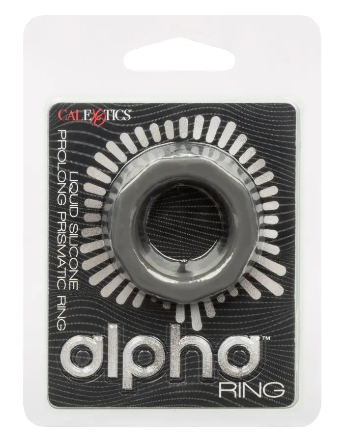 Alpha Liquid Silicone Prolong Prismatic Ring - Gray