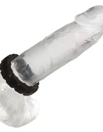 Alpha Liquid Silicone Prolong Tread Ring - Black