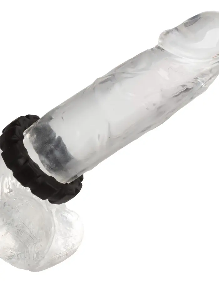 Alpha Liquid Silicone Prolong Tread Ring - Black