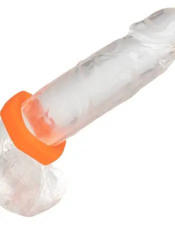 Alpha Liquid Silicone Prolong Sexagon Ring - Orange