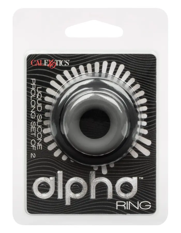Alpha Liquid Silicone Prolong Set of 2 - Black/gray