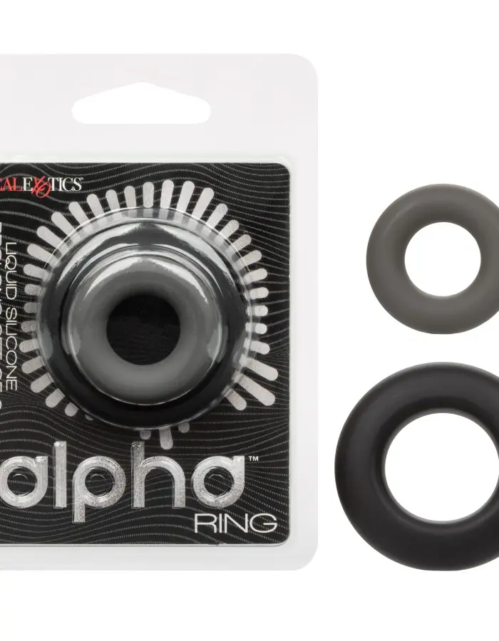 Alpha Liquid Silicone Prolong Set of 2 - Black/gray