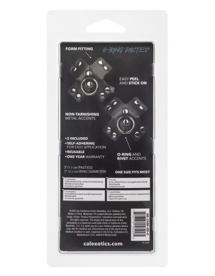Euphoria Collection O-Ring Pasties - Black