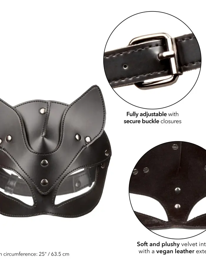 Euphoria Collection Cat Mask - Black